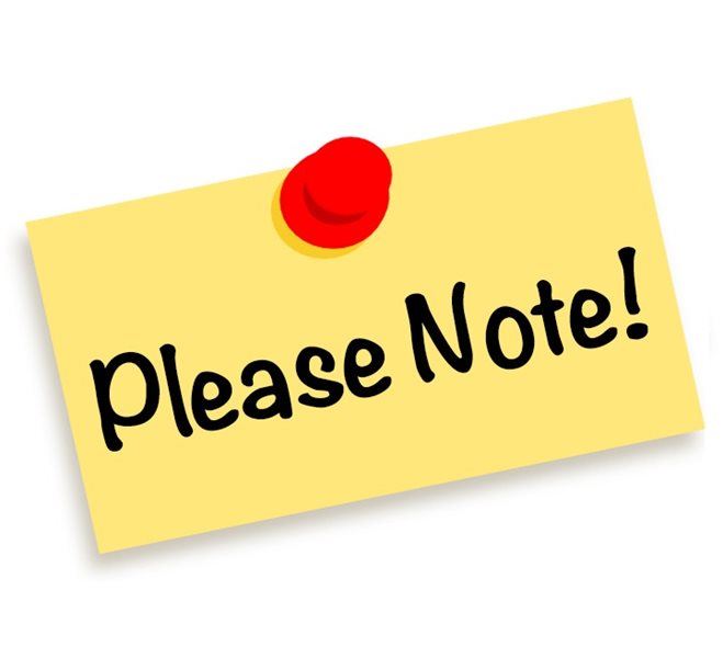 please note