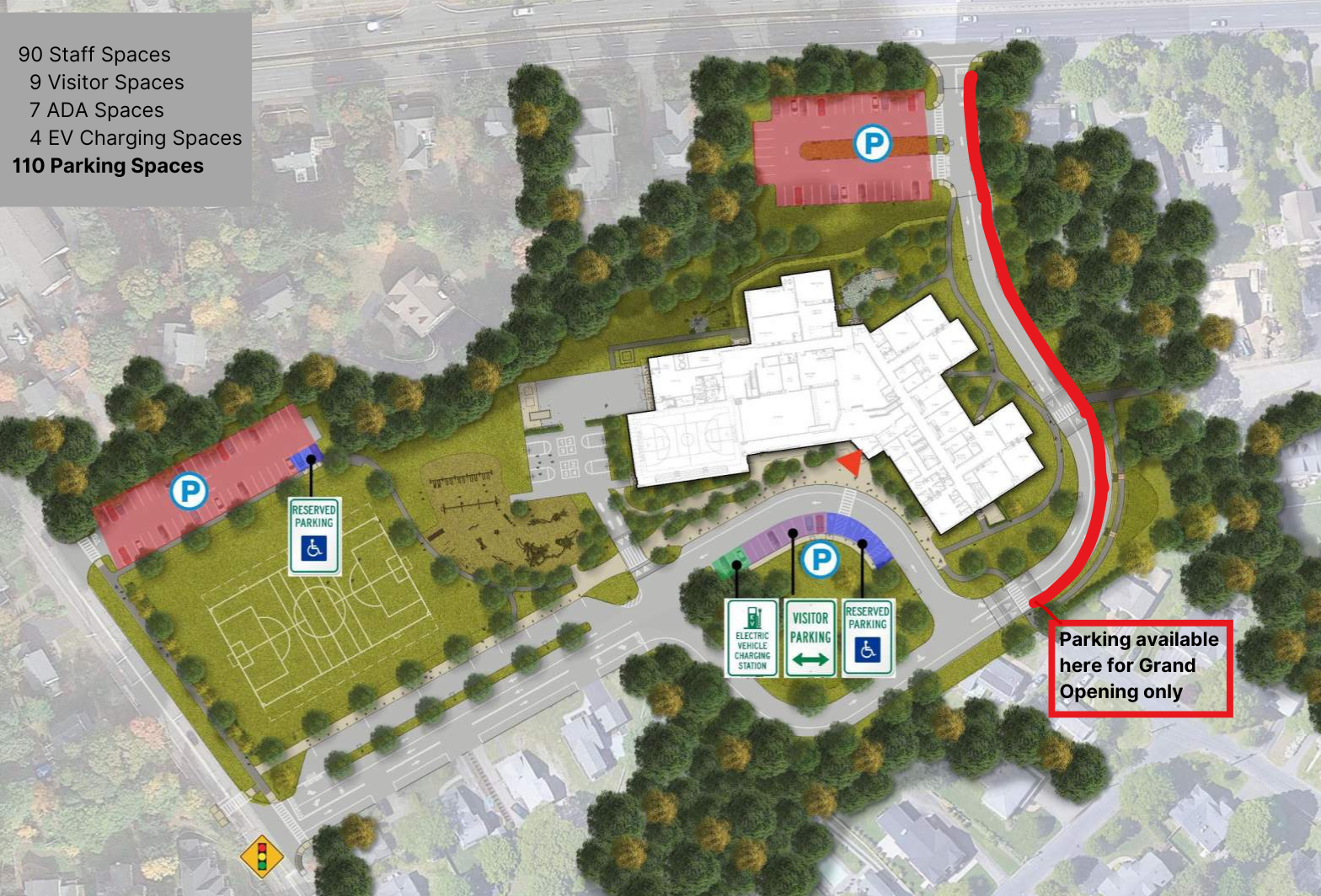 Hardy School_Grand Opening parking map